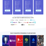 IPTV Template Gorgeous Blue and White