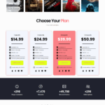 IPTV Template Red Different Colors